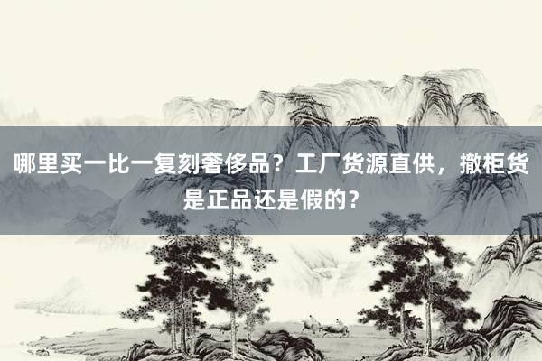 哪里买一比一复刻奢侈品？工厂货源直供，撤柜货是正品还是假的？