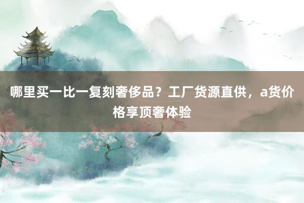哪里买一比一复刻奢侈品？工厂货源直供，a货价格享顶奢体验