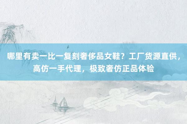 哪里有卖一比一复刻奢侈品女鞋？工厂货源直供，高仿一手代理，极致奢仿正品体验