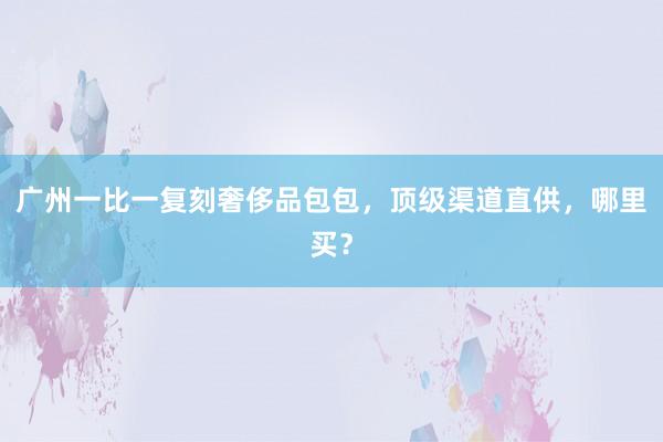 广州一比一复刻奢侈品包包，顶级渠道直供，哪里买？