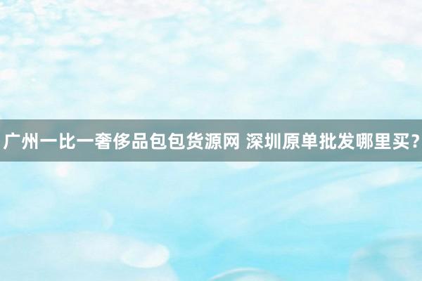 广州一比一奢侈品包包货源网 深圳原单批发哪里买？
