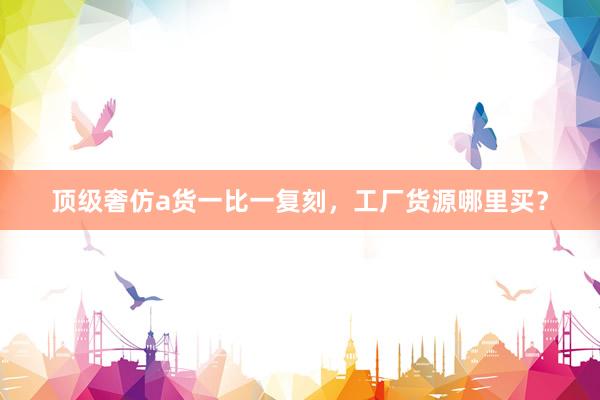 顶级奢仿a货一比一复刻，工厂货源哪里买？