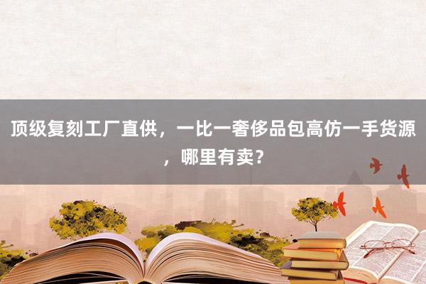 顶级复刻工厂直供，一比一奢侈品包高仿一手货源，哪里有卖？