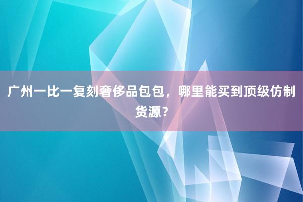 广州一比一复刻奢侈品包包，哪里能买到顶级仿制货源？