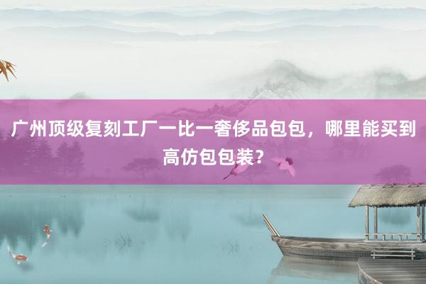 广州顶级复刻工厂一比一奢侈品包包，哪里能买到高仿包包装？