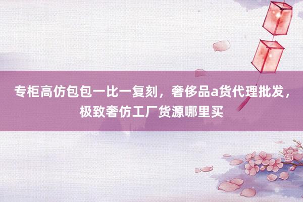 专柜高仿包包一比一复刻，奢侈品a货代理批发，极致奢仿工厂货源哪里买