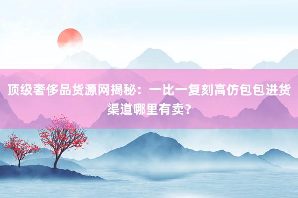 顶级奢侈品货源网揭秘：一比一复刻高仿包包进货渠道哪里有卖？