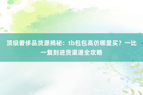 顶级奢侈品货源揭秘：tb包包高仿哪里买？一比一复刻进货渠道全攻略
