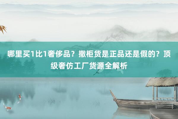 哪里买1比1奢侈品？撤柜货是正品还是假的？顶级奢仿工厂货源全解析