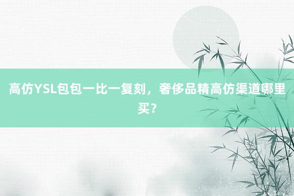 高仿YSL包包一比一复刻，奢侈品精高仿渠道哪里买？