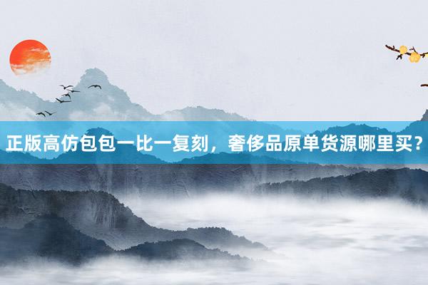 正版高仿包包一比一复刻，奢侈品原单货源哪里买？