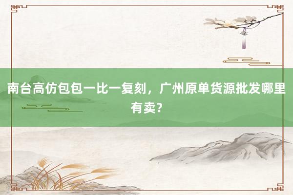 南台高仿包包一比一复刻，广州原单货源批发哪里有卖？