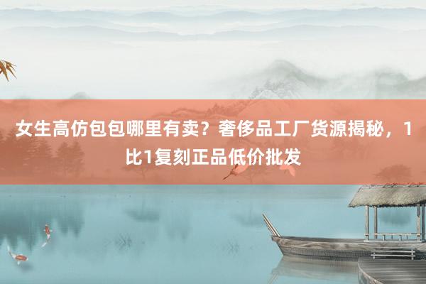 女生高仿包包哪里有卖？奢侈品工厂货源揭秘，1比1复刻正品低价批发