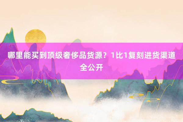 哪里能买到顶级奢侈品货源？1比1复刻进货渠道全公开