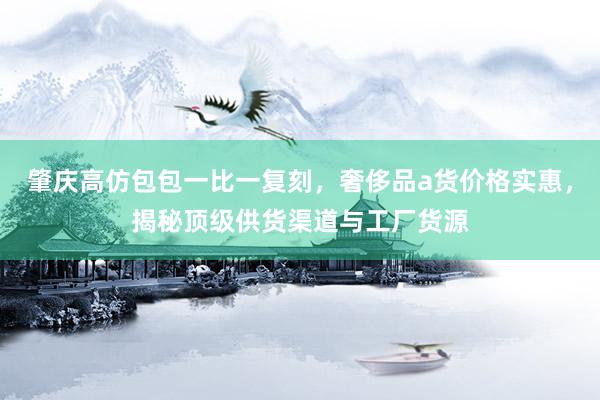 肇庆高仿包包一比一复刻，奢侈品a货价格实惠，揭秘顶级供货渠道与工厂货源