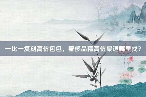 一比一复刻高仿包包，奢侈品精高仿渠道哪里找？