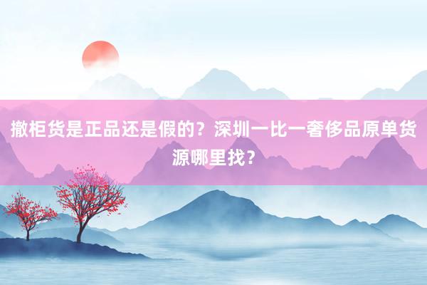 撤柜货是正品还是假的？深圳一比一奢侈品原单货源哪里找？