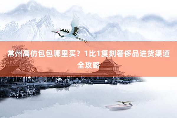 常州高仿包包哪里买？1比1复刻奢侈品进货渠道全攻略