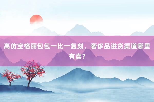 高仿宝格丽包包一比一复刻，奢侈品进货渠道哪里有卖？