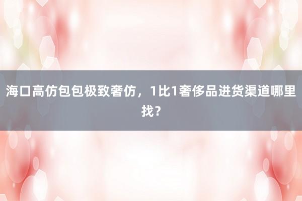海口高仿包包极致奢仿，1比1奢侈品进货渠道哪里找？