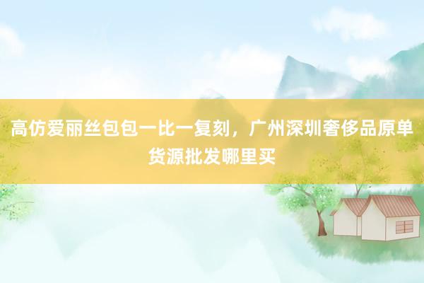 高仿爱丽丝包包一比一复刻，广州深圳奢侈品原单货源批发哪里买