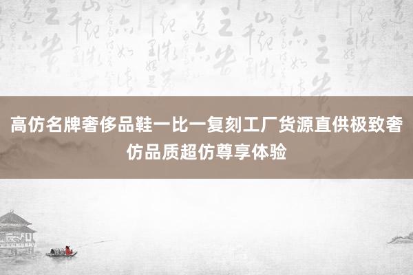 高仿名牌奢侈品鞋一比一复刻工厂货源直供极致奢仿品质超仿尊享体验